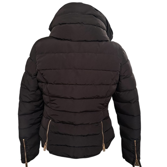 ZARA Black Puffer Jacket XS - Picture 5 of 7